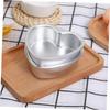 2Pcs Heart Shaped Cake Pans Aluminum Pans With Removable Bottom, Kitchen Baking Bread Cheesecake Non-Stick Cake Mold Heart-Shape Cake Tray For DIY,