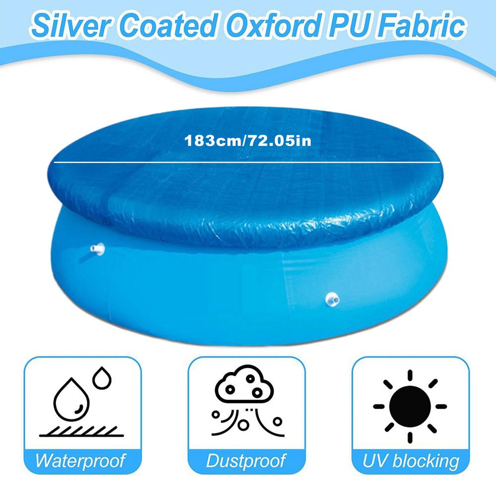 Cover For Pool Covers For Upper Ground Pools Safety Protector Easy Set Blanket For Outdoor Hot Tub Spa Pond Patio Garden Summer