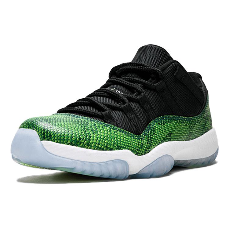 Jordan 11 Retro Low Green Snakeskin 528895-033