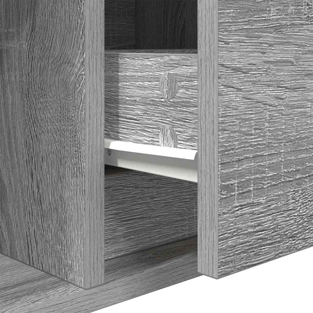 TV Cabinets 2 pcs Grey Sonoma 80 x 31 x 25.5 cm Particleboard