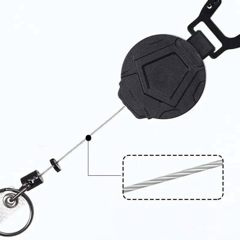 Simple and Practical Metal Car Pendant Outdoor Mountaineering Easy Pull Chain High Elastic Telescopic