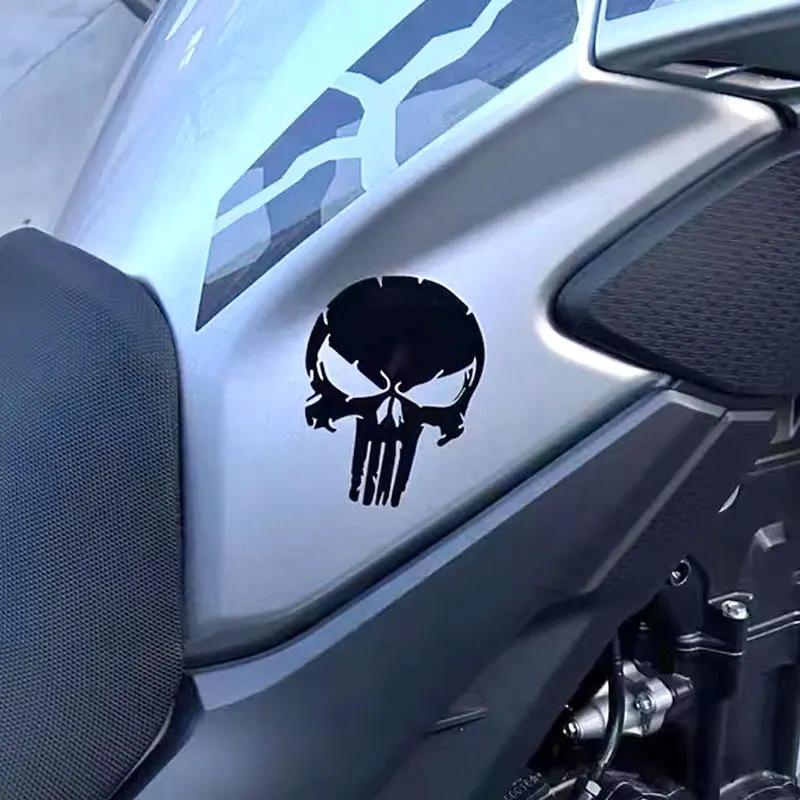 Personalized Reflective Car Sticker Skull Electric Car Motorcycle Decoration Car Sticker