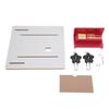 Router Table Box Joint Jig with 1 4 3 8 1 2 Inch Brass Keys Adjustable Jig with 3 4 Inch Miter Slot for Table Saw