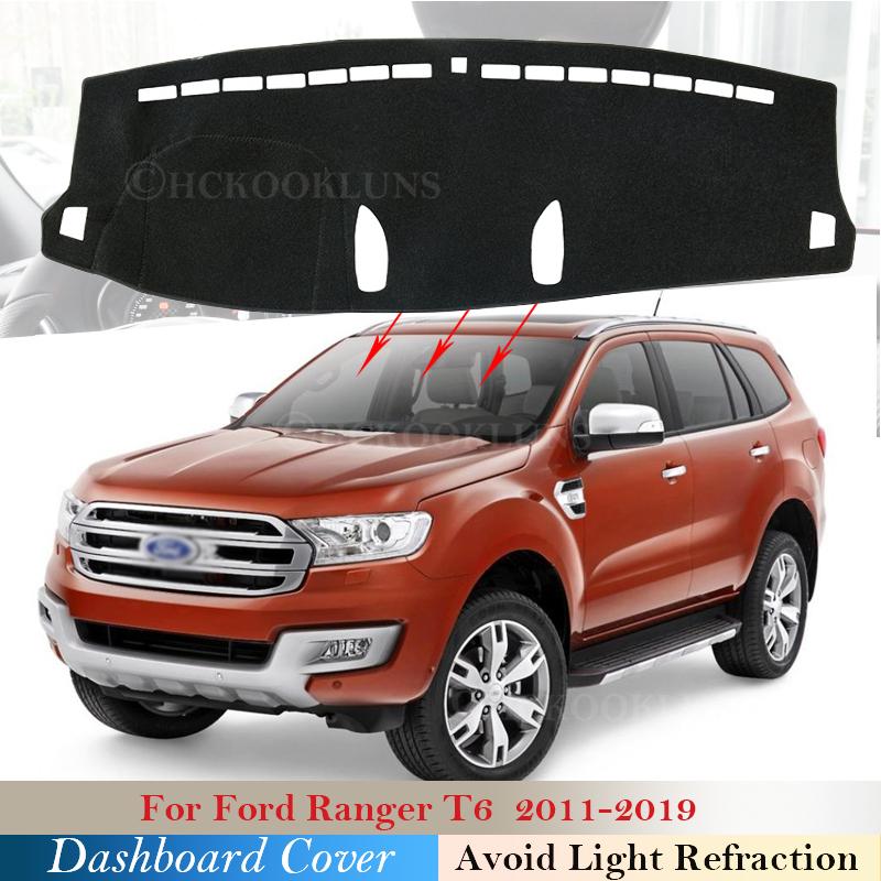 

Защитная накладка на приборную панель для Ranger 2011 ~ 2019 T6, автомобильные аксессуары, солнцезащитный ковер на приборной панели 2014 2015 2016 2017 2018