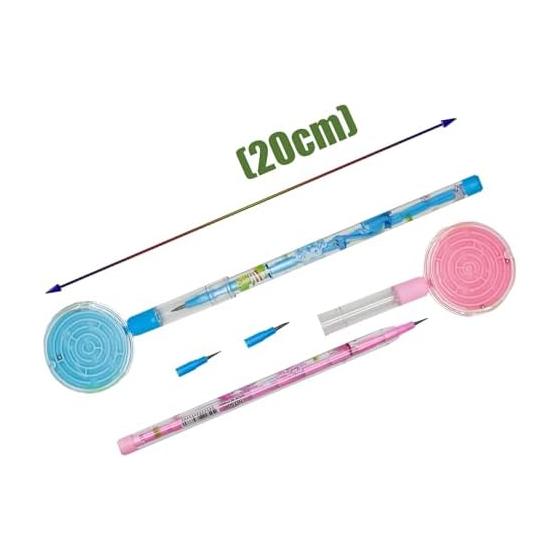 12pcs Mechanical Pencils, Rocket Pencils, Bulk Refill Leads (64pcs), Stackable Dinosaur & Floral Print Pencils with Maze Design, Knock-Type, No