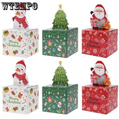 WTEMPO DIY Christmas Gift Boxes Foldable Wedding Birthday Surprise Party Money Box for Cash Money Roll Gift Box Pull Out Kit Christmas Party Supplies