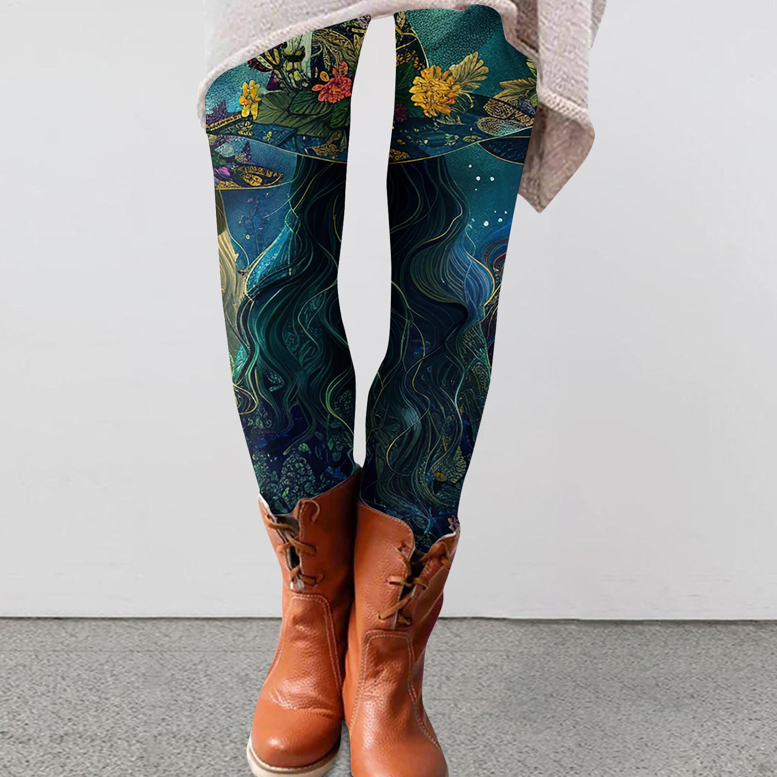 

Женские брюки с принтом, эластичные мягкие леггинсы, повседневные домашние пижамные брюки L