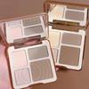 Judydoll 3D Highlighter Contour Bronzer Palette Nude Makeup Natural Color Rendering Long-lasting Waterproof Cosmetics, 01 A01, 1 Piece