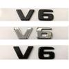 Für Mercedes Benz AMG Flache Buchstaben V6 Kotflügel Embleme Abzeichen V 6 Symbole Namensschild 2 Stück