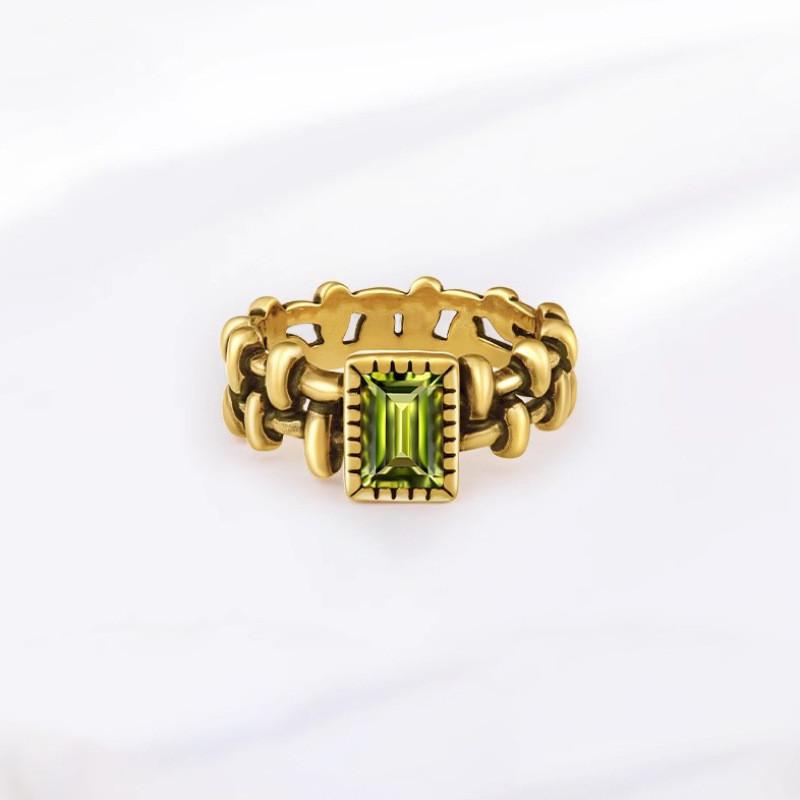 

Retro Geometric Chic Zircon Ring For Women Perfect For Everyday Fashion Statement J4694