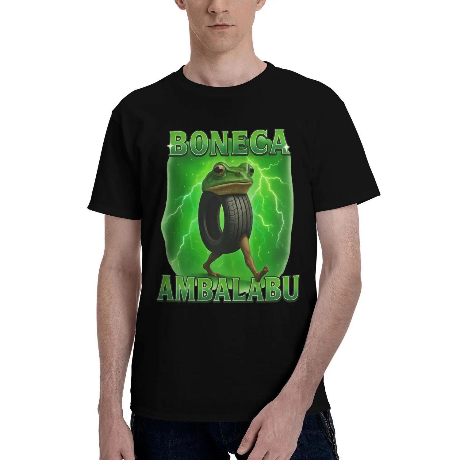

Boneca Ambalabu Italian Brainrot Meme Frog With Feet Bootleg T Shirt Summer Cotton T-Shirts Men Harajuku Design Tshirt Y2K Tops S разноцветный