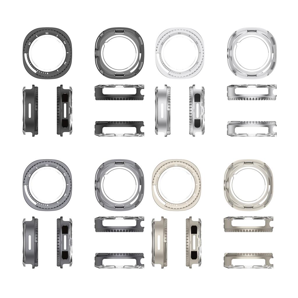 For Galaxy Watch8 Classic 46mm Watch Protective Shell Anti-Fall Metal Cover Protector Protective Hard Frame Gift for Friends