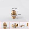 1/8" 1/4" 3/8" 1/2" 3/4" BSPP Male Full Thread Barrel Nipple Bulkhead Brass Connector Water Tank Fitting