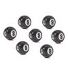 50pcs Acrylic Big Hole Round Spacer Ball Beads Billiards Black 8 Word Beads for Jewelry Making Diy Bracelet Accessories