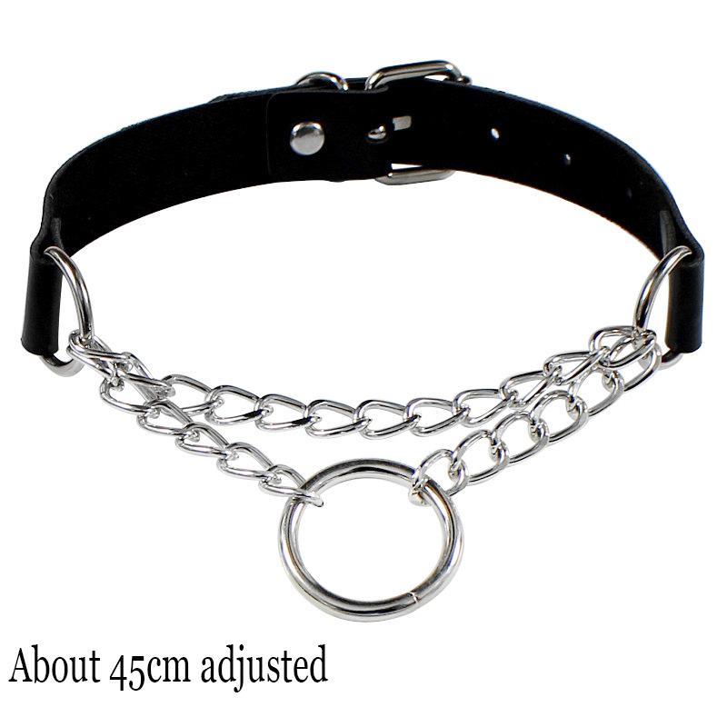 Femeie Negru Punk Guler Choker Colier Sexy Piele PU Lacăt Inimă Cheie Spike Choker Gothic Accesorii Cosplay Bijuterii Petrecere