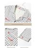 Autumn Cartoon Print Lycra Cotton Pajama Set with Lapel Collar