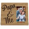 Papa and Me Picture Photo Frame, Papa Grandpa Gifts for Fathers Day from Grandkids Granddaughter, Fathers Day Christimas Birthday Gifts for Papa,
