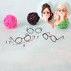 10pcs 3cm Mini Round Eyeglass Frame, DIY Made Of Steel Wire With Swing Accessories, Essential For Handmade Production