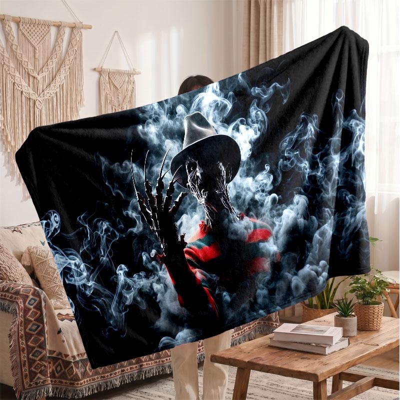 Warm Flannel BlanketA Nightmare On Elm Street Freddy Krueger Soft Cozy Throw Blanket for Bedroom Couch