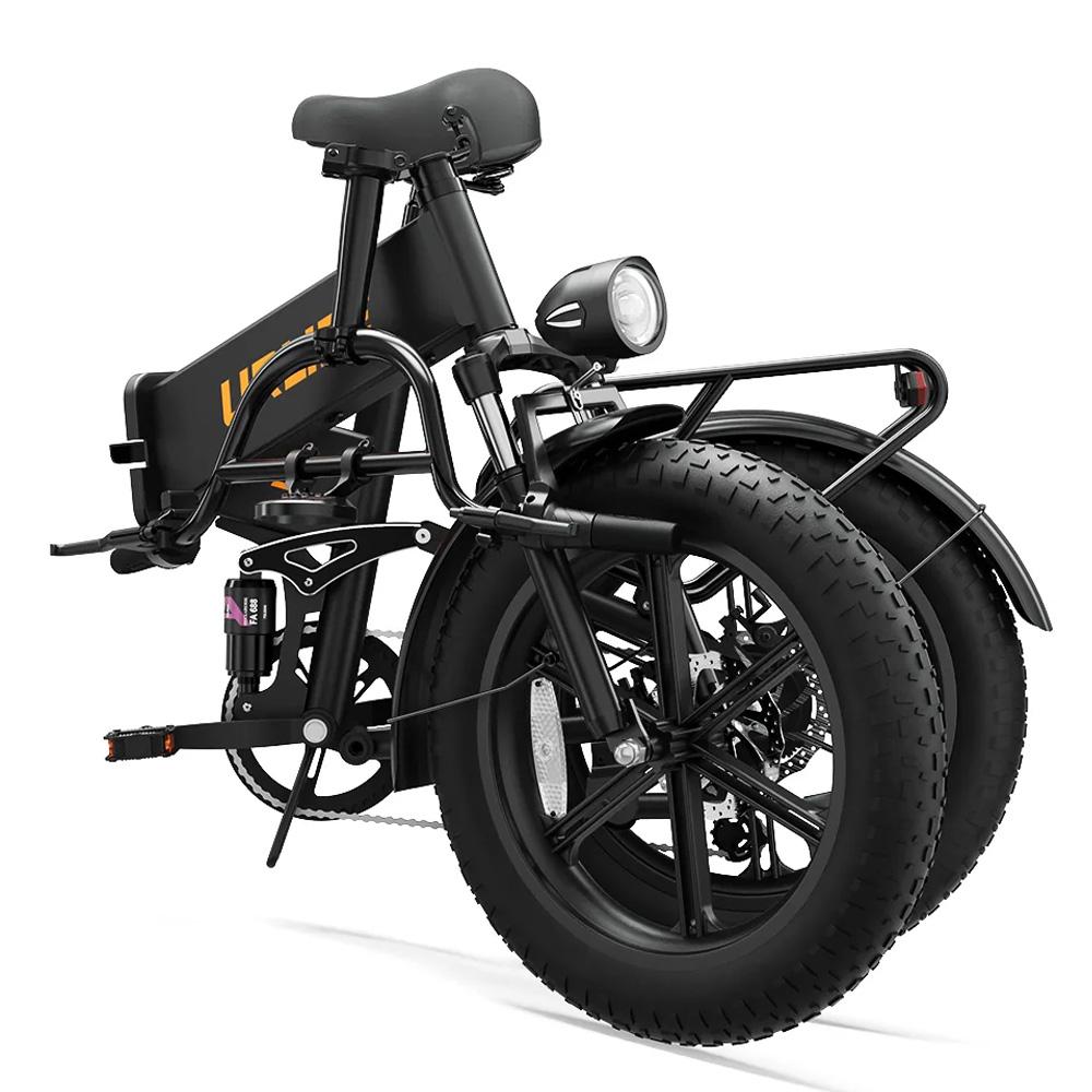 Bicicleta Eléctrica Plegable Urlife T5 Rueda Ancha de 20" Motor de 750W Full Suspension Bicicleta Eléctrica para Adultos 48V 13Ah Frenos de Doble Disco 7 Velocidades Carga Máxima 120Kg