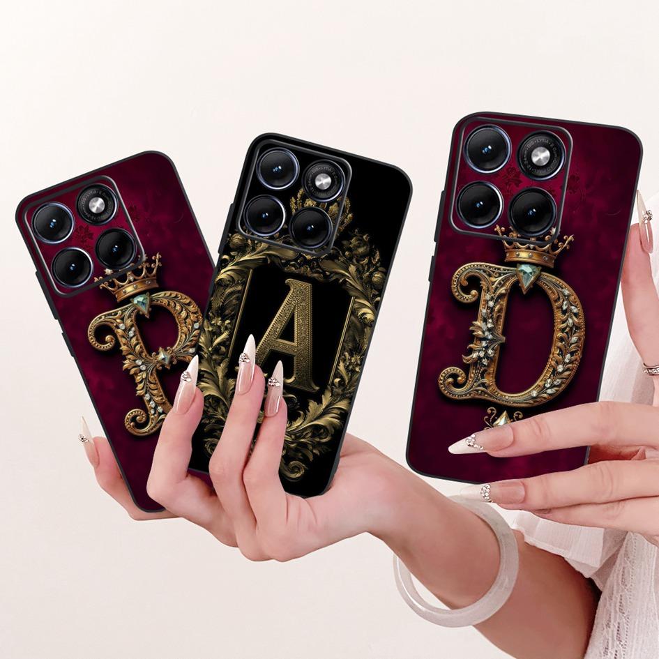 For Motorola Edge 70 Fusion 5G Case Popular Initial Letters Couple Silicone Soft Phone Cover For Motorola Edge 70 Fusion+ Fundas