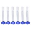 10Pcs Measuring Cylinder Glass 100ml Large Capacity Clear Scale Tool Set Kit for Experiment