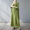 Summer Travel Retro Long Skirt Cotton Linen Dress