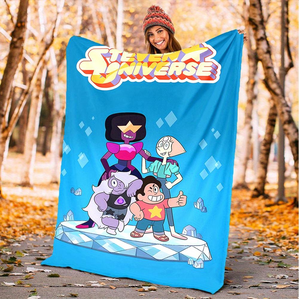 

1pc Steven Universe, Cartoon Network, Gems Digital Printed Flannel Blanket, Super Soft Plush Fleece Bed Cover, Multipurpose Four Season Blan 150x180cm