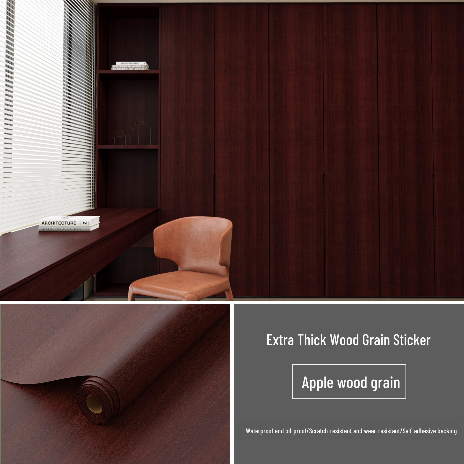 

Улучшенные самоклеящиеся обои с текстурой дерева: Водонепроницаемый и влагостойкий для мебели, шкафов, дверей и реновации МДФ. 40cm x 5m