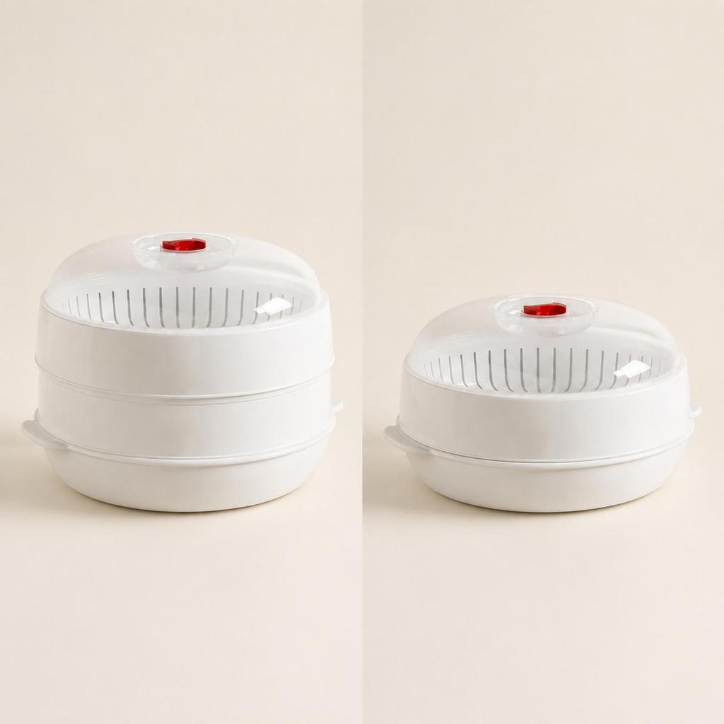 Microwave Steamer Dishwasher-Safe Cookware Lightweight for Kitchen