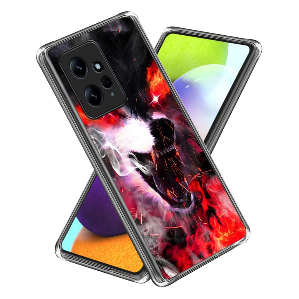 For Xiaomi Redmi Note 12 4G Case Scratch-Proof TPU Pattern Printing Back Phone Cover