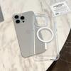Transparent magnetic phone case suitable for Apple phones