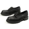 16-2 Oil Wax Matte Big Head Leather Shoes Retro Round Head Tooling Shoes Thick Sole Fashionable Simple Casual Leather Shoes