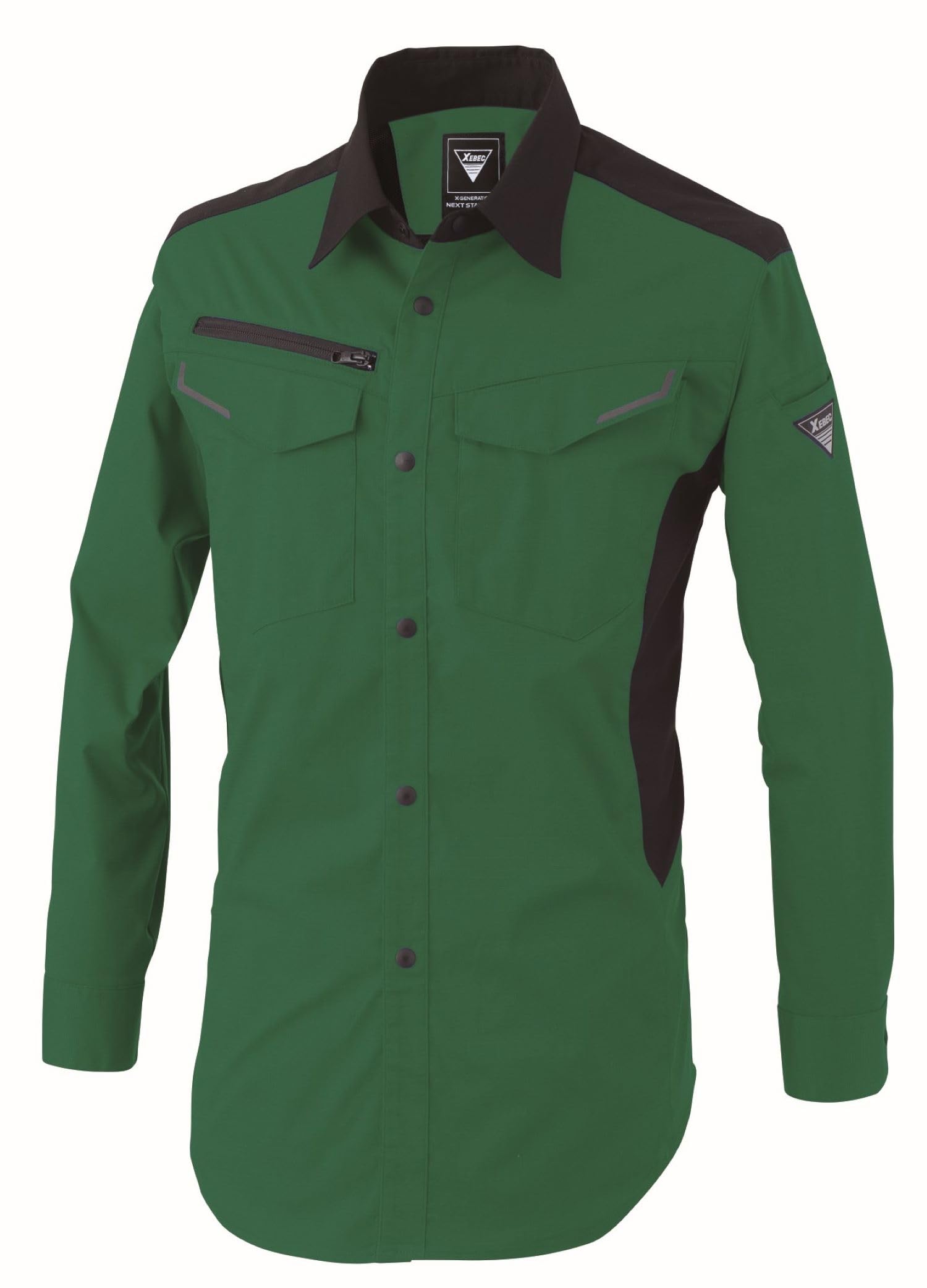 XEBEC Long Sleeve Shirt Green 1533-60-3L 1533-60-3L