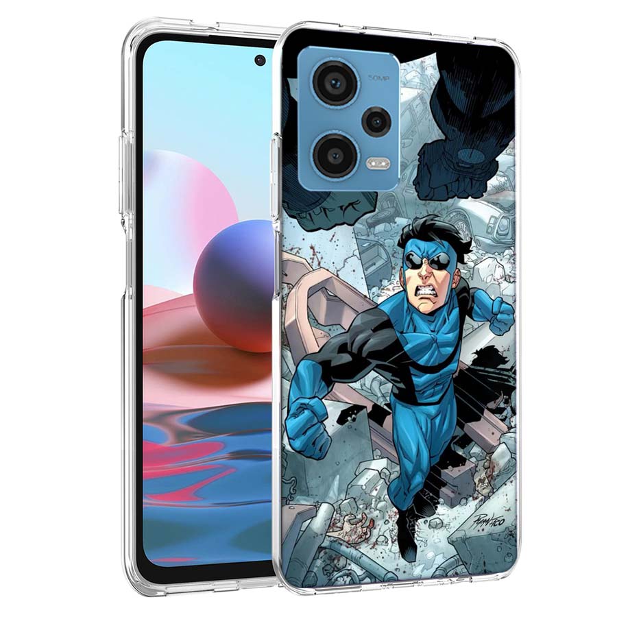 Cartoon Invincible Phone Case For Redmi Note 13 12 14 15 Pro Plus 13R 11 11T 11E 11S 10 Pro 10S 9 9S Cover Cell Clear TPU Capa C