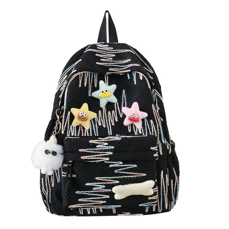 Schoolbag high-value schoolbag female college student ins Japanese cute girl backpack, versatile junior high school student going out backpack