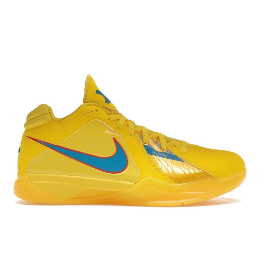 Nike Zoom KD 3 Christmas 2023 Men Sneakers Yellow Vibrant-Yellow Photo-Blue FD5606-700