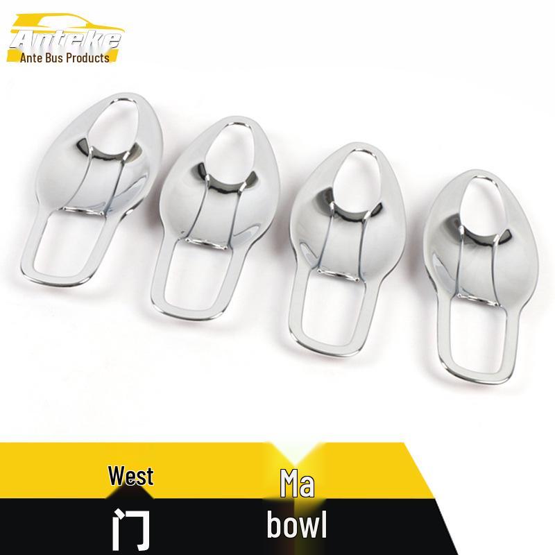 Xima Door Bowl Decorative Frame - Electroplated Handle Anti-Scratch Cover Sticker for Car Accessories