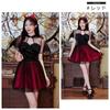 Brightlara Halloween Cosplay Devil Costume, Women's Adult Mini Skirt, Plus Size, cos053-XL-RE