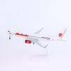 1 Set 20Cm 1:400 Scale Metal B737 Malindo Aircraft Model Simulation Passenger Anniversary Plane Collection Diy Decoration