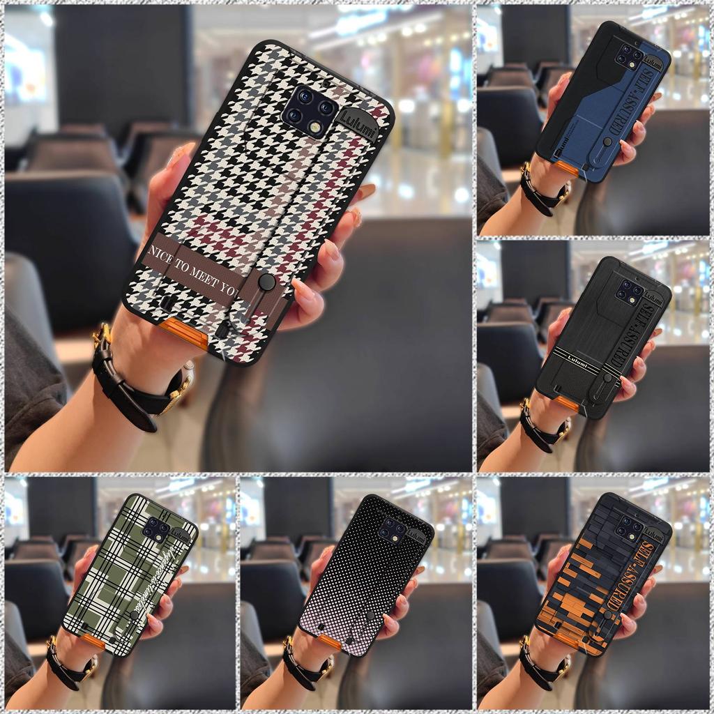 Commerce Masculine Phone Case For Oukitel WP6 Protective Wristband Geometry Waterproof Back Cover Anti-dust Silicone
