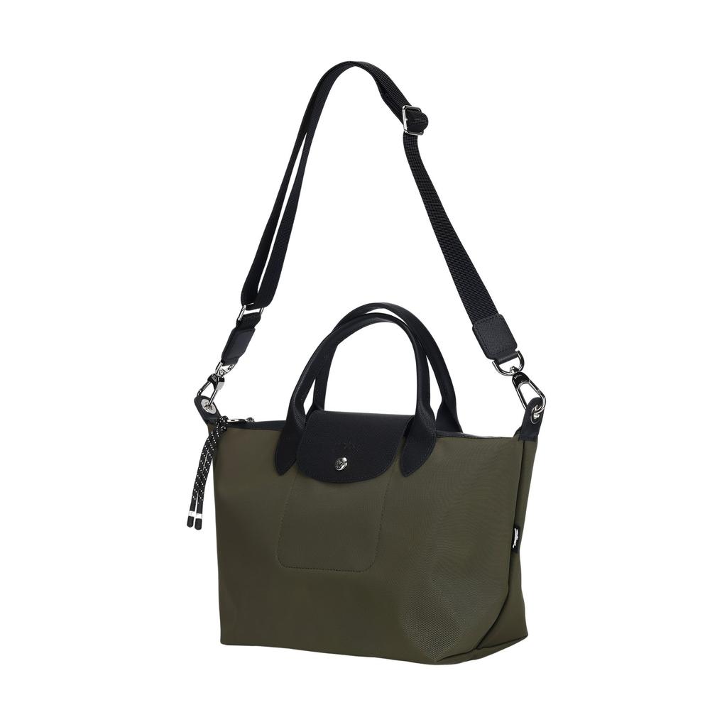LONGCHAMP Le Pliage Energy Recycled Polyamide With Canvas One Shoulder, Handbag Medium Women's Khaki 1515HSR892