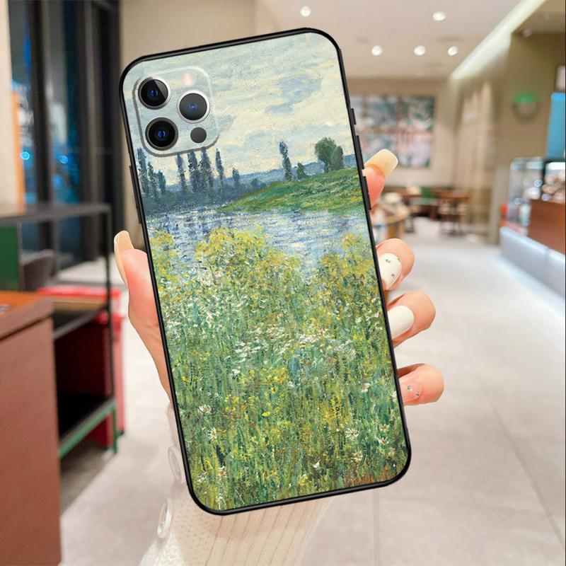 Claude Monet Phone Case For iPhone 17 16 15 14 13 11 12 Pro Max Mini 16 Plus 16e 17 Air Protective Cover