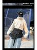 2025 Spring/Summer Dark Style Functional Crossbody Backpack with Large Capacity and Apron-Style Design