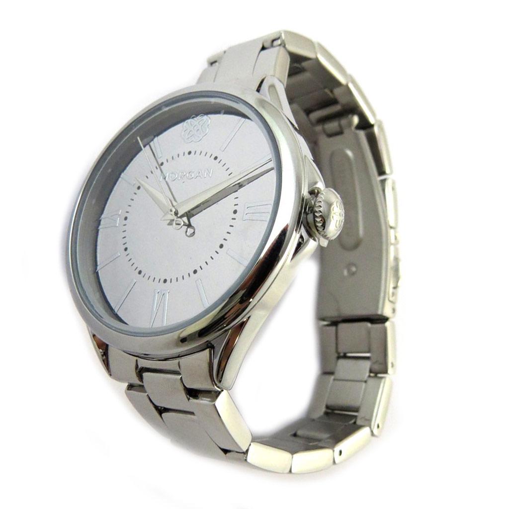 Morgan [N6251] - Silver 'Morgan' Designer Watch (Elegance)