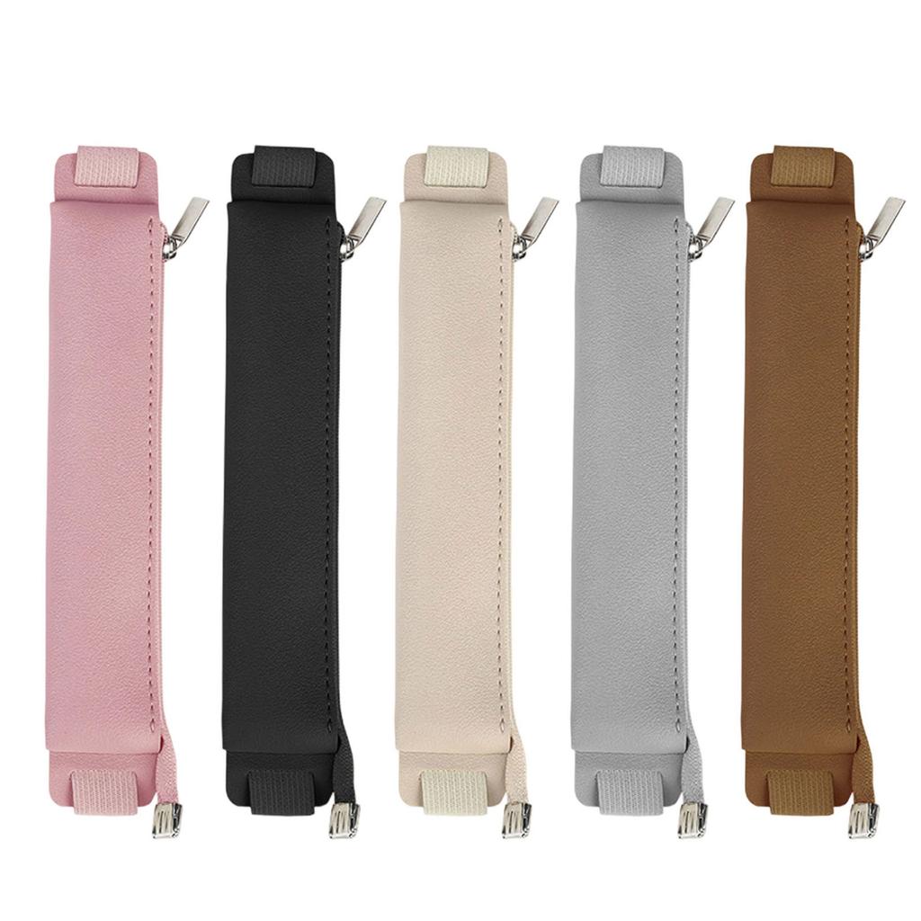 Adjustable Elastic Band Pen Holder Sleeve Leather Pen Pouches Leakproof Slim Pencil Case for Hardcover Journal Notebook