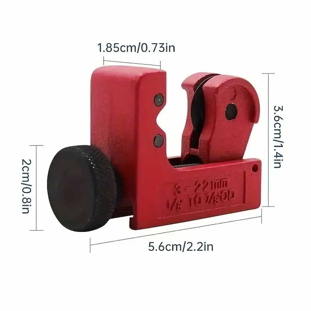 

Мини-труборез из легированной стали 3-22 мм для резки труб от 1-8 дюймов до 7 дюймов для труб из меди, ПВХ, тонкостенных труб из нержавеющей стали