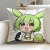 popular virtual singer Zundamon Cushion Cover Soft & Easy-Wash Pillow Case – Versatile for Couch, Bed, Travel and Office
