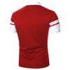 Men's New Lapel Short Sleeve Polo Patchwork T-Shirt Top