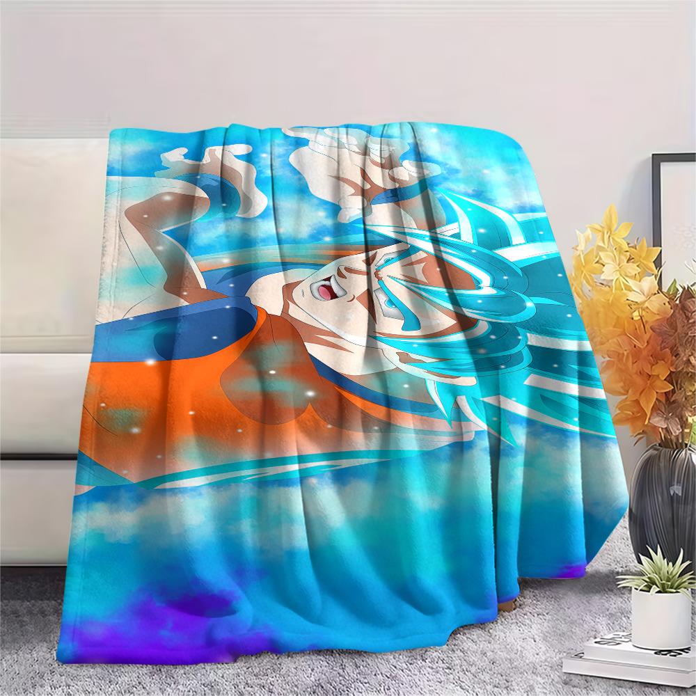 Dragon Ball characters Print Flannel Blanket,High quality Comfortable for All Seasons,Home Decor,Warmth and Comfort,Perfect for Christmas Gifts
